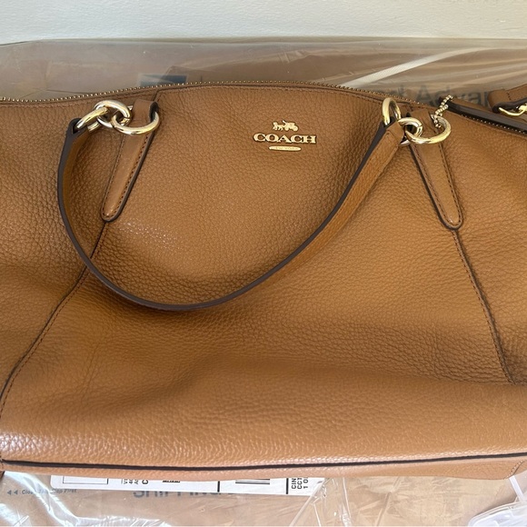 Coach Tan Leather Shoulder Bag - Picture 8 of 8
